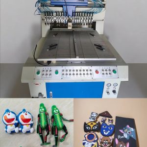 18 color PVC drip molding machine and finished PVC rubber patch products